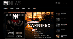 Desktop Screenshot of metalcorenews.com